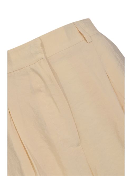 Pantalone palazzo con pince aperta in misto cotone Alpha studio | AD-6596Q2013